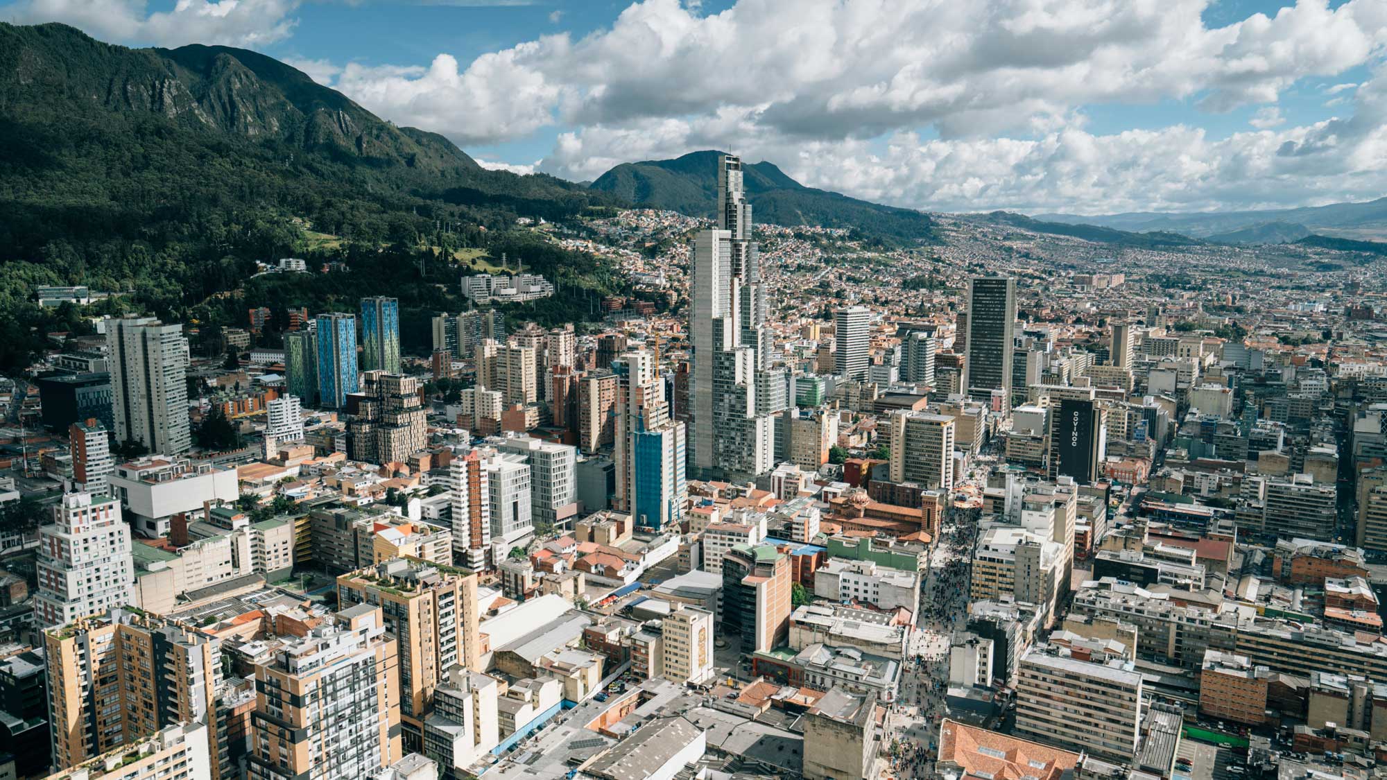 Cityscape of Bogotá